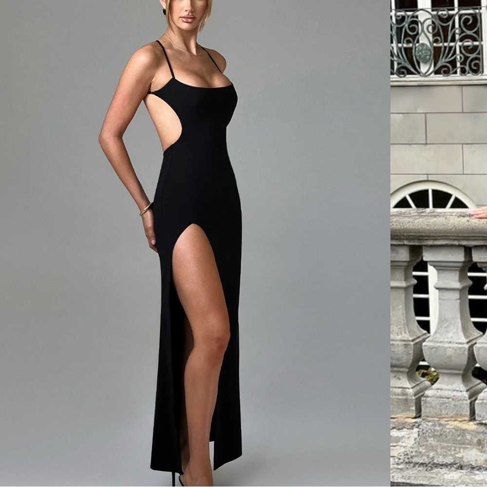 NWT Babyboo Elegant Black Evening Dress